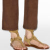 Eveen Flat Sandals in Suede Leather