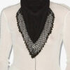 Ezane Silk and Crochet Scarf