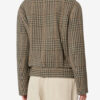 Fadia Short Prince-Of-Wales Check Virgin Wool Coat