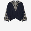 Falonne Embroidered Crepe Blouse