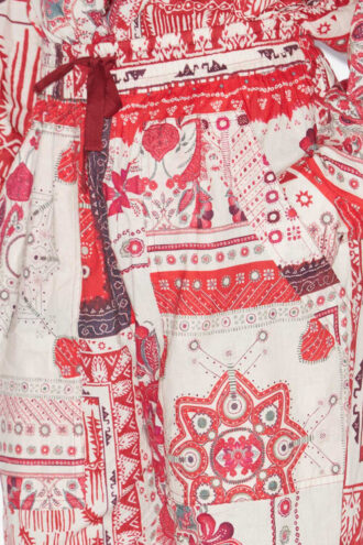 Fedora Cotton Voile Bandana Print Pants