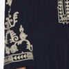 Feliana Long Embroidered Crepe Dress Feliana Long Embroidered Crepe Dress