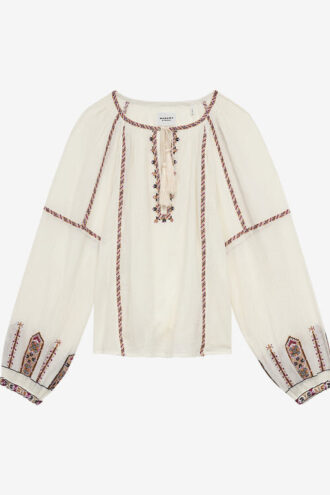 Fernanda Embroidered Gauze Top Fernanda Embroidered Gauze Top