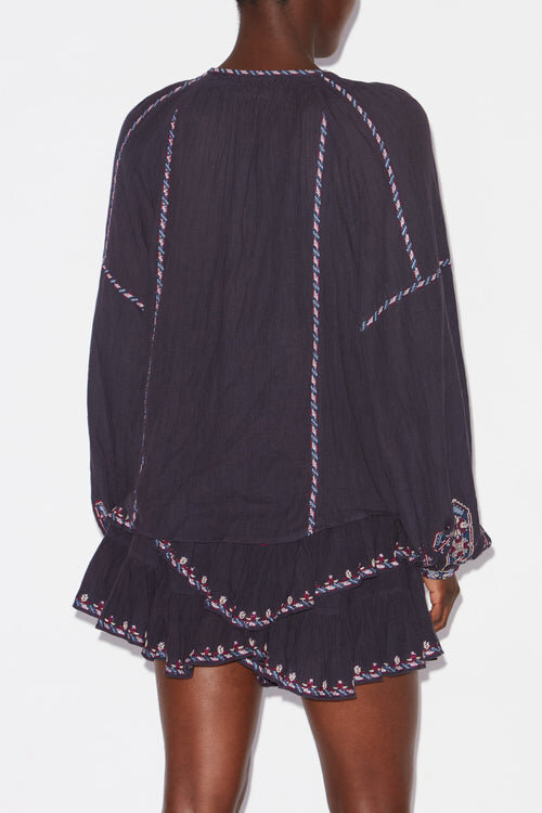 Fernanda Embroidered Gauze Top Fernanda Embroidered Gauze Top
