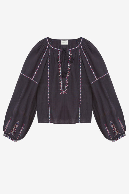Fernanda Embroidered Gauze Top Fernanda Embroidered Gauze Top
