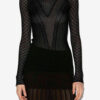 Feryelle Lace Patchwork Knit Sweater Feryelle Lace Patchwork Knit Sweater