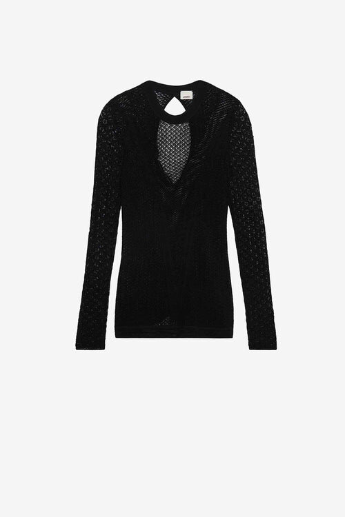 Feryelle Lace Patchwork Knit Sweater Feryelle Lace Patchwork Knit Sweater