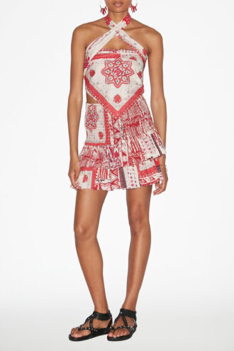 Feyza Printed Cotton Voile Top