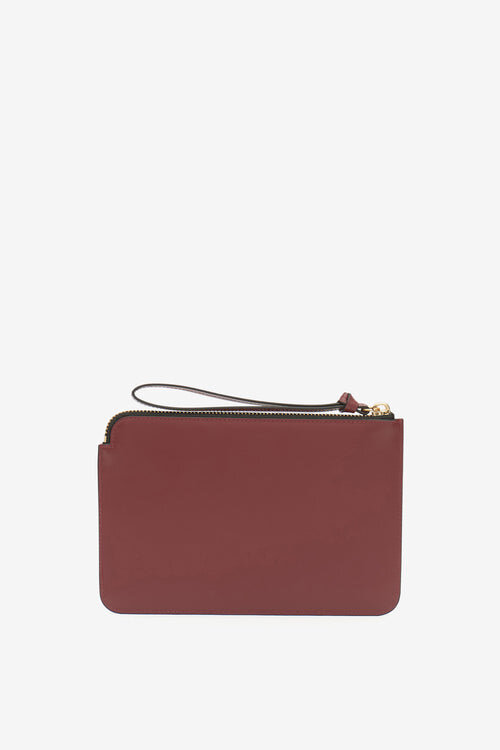 Flat Pouch Leather Clutch Bag Flat Pouch Leather Clutch Bag