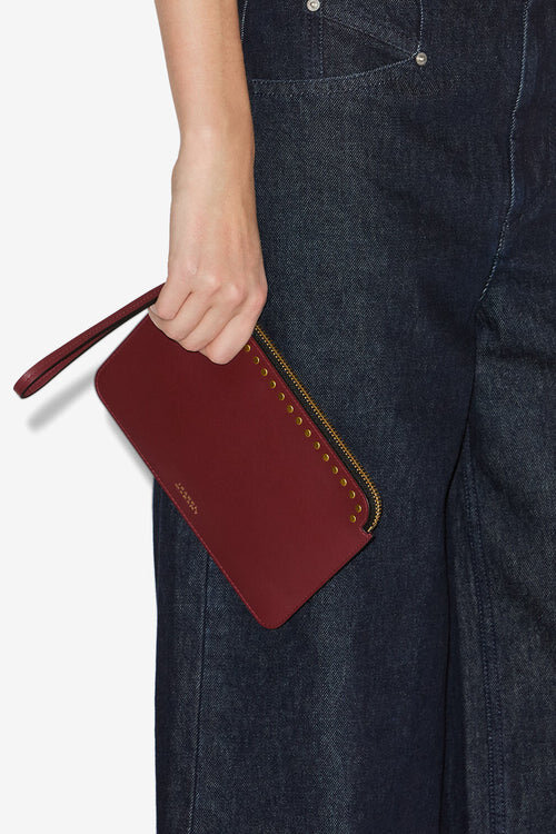 Flat Pouch Leather Clutch Bag Flat Pouch Leather Clutch Bag