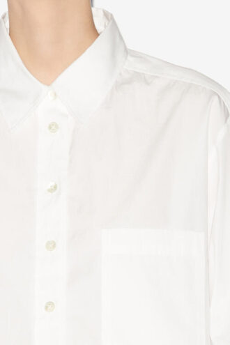 Fleora Short Plain-Colored Silk Blend Shirt