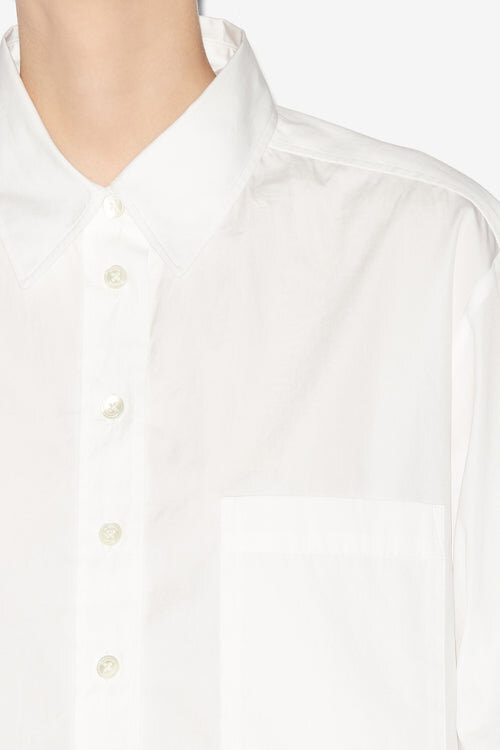 Fleora Short Plain-Colored Silk Blend Shirt Fleora Short Plain-Colored Silk Blend Shirt