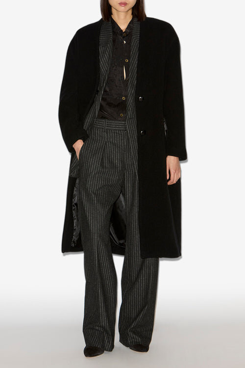 Florane Long Wool Blend Coat Florane Long Wool Blend Coat