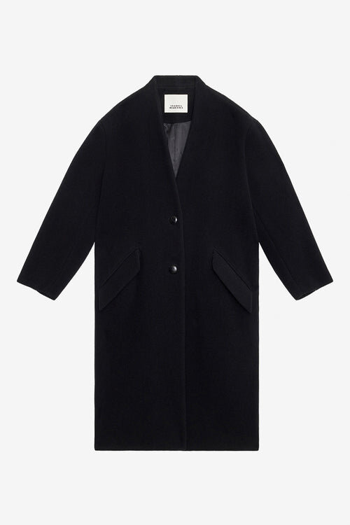 Florane Long Wool Blend Coat Florane Long Wool Blend Coat