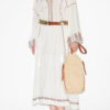 Florenza Long Embroidered Gauze Dress Florenza Long Embroidered Gauze Dress