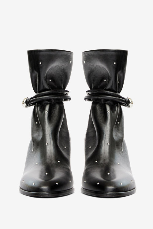 Forla Studded Leather Ankle Boots Forla Studded Leather Ankle Boots
