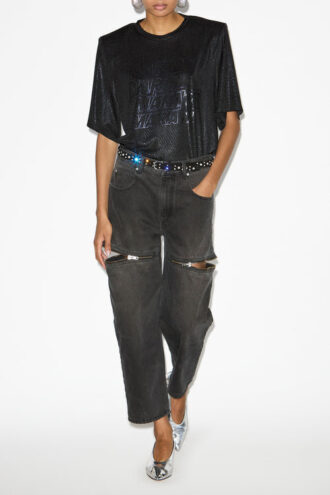 Freya Short Jersey T-Shirt with Logos