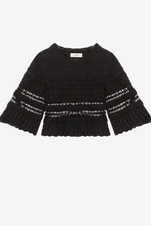 Frizy Crochet Knit Cropped Top Frizy Crochet Knit Cropped Top