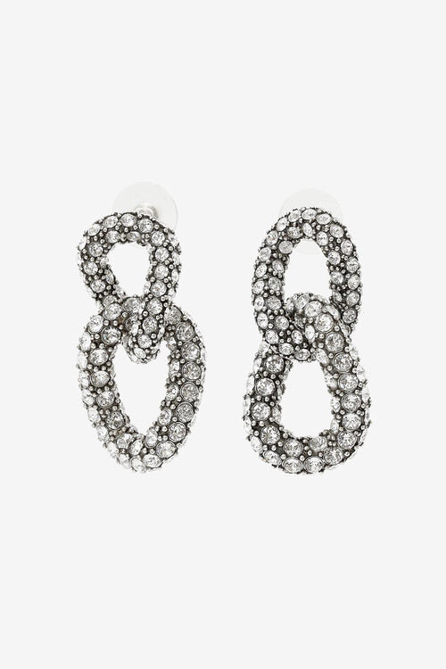 Funky Ring Rhinestone Earrings Funky Ring Rhinestone Earrings