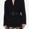 Fyma Short Belted Virgin Wool Jacket Fyma Short Belted Virgin Wool Jacket