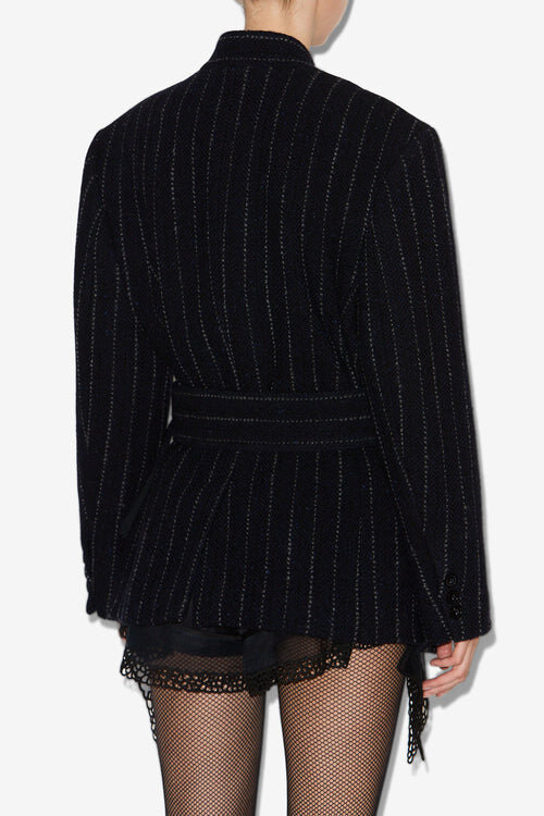 Fyma Short Belted Virgin Wool Jacket Fyma Short Belted Virgin Wool Jacket