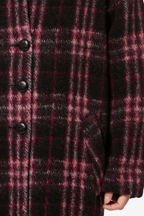 Gabriel Long Checkered Wool Coat Gabriel Long Checkered Wool Coat