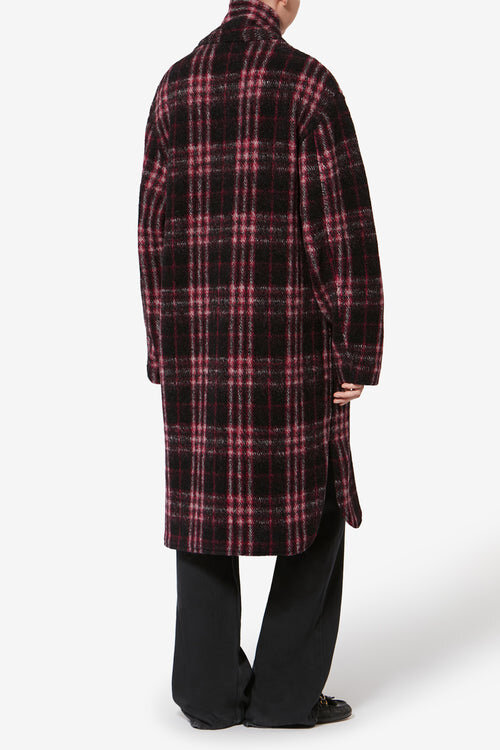 Gabriel Long Checkered Wool Coat Gabriel Long Checkered Wool Coat