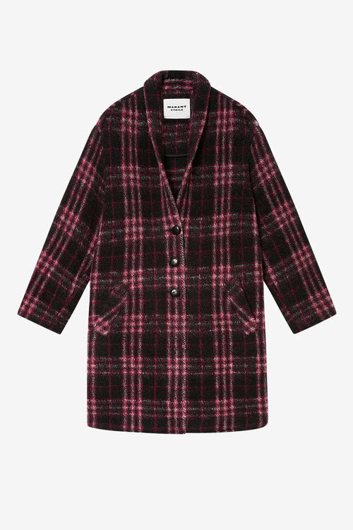 Gabriel Long Checkered Wool Coat Gabriel Long Checkered Wool Coat