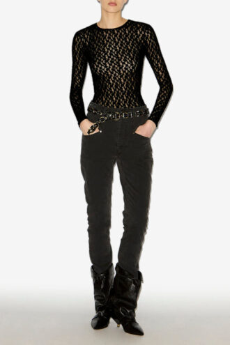 Gaelle Long-Sleeve Lace Top Gaelle Long-Sleeve Lace Top