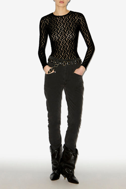 Gaelle Long-Sleeve Lace Top Gaelle Long-Sleeve Lace Top