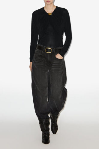 Gaetane Draped Jersey Top Gaetane Draped Jersey Top