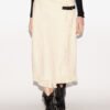 Galla Cotton and Linen Wrap Skirt