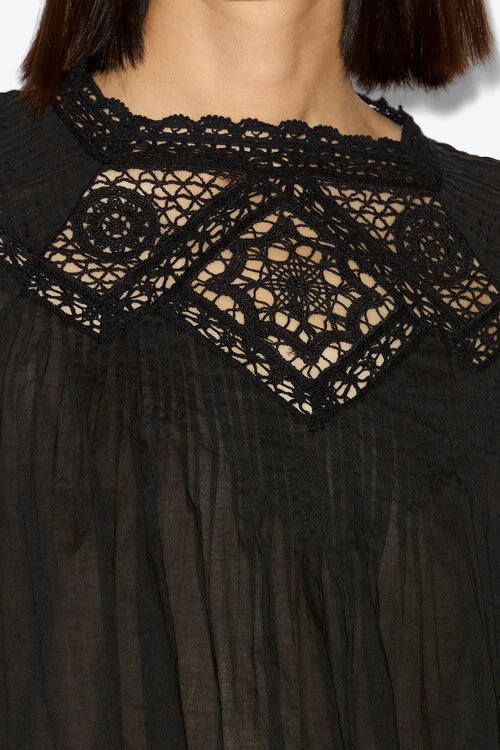 Garia Cotton Voile and Lace Top Garia Cotton Voile and Lace Top