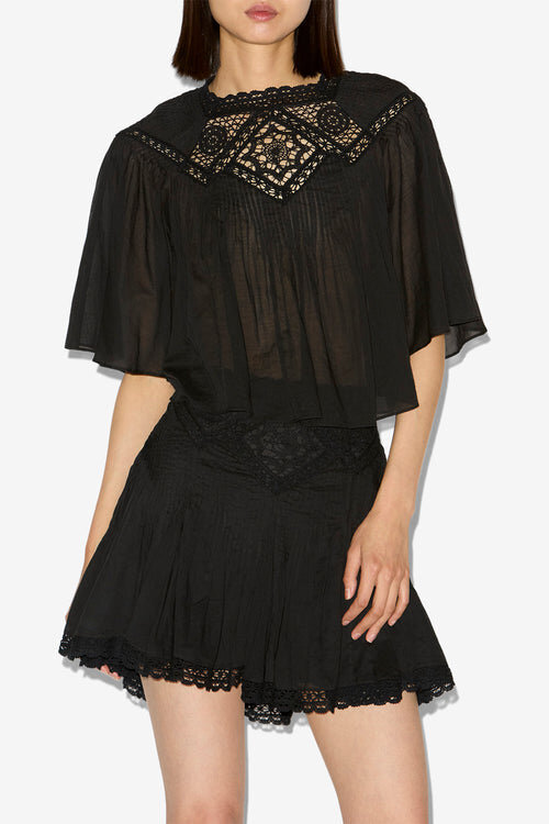 Garia Cotton Voile and Lace Top Garia Cotton Voile and Lace Top