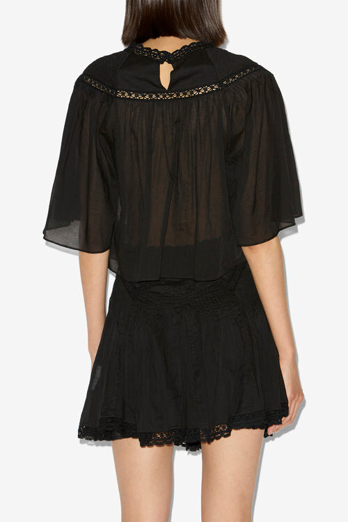 Garia Cotton Voile and Lace Top Garia Cotton Voile and Lace Top
