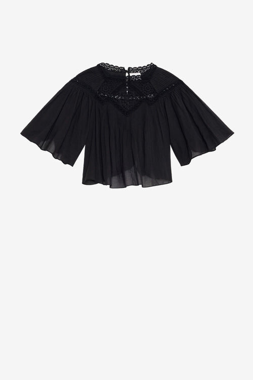 Garia Cotton Voile and Lace Top Garia Cotton Voile and Lace Top