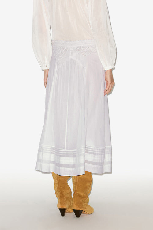 Garliana Long Cotton and Lace Skirt Garliana Long Cotton and Lace Skirt