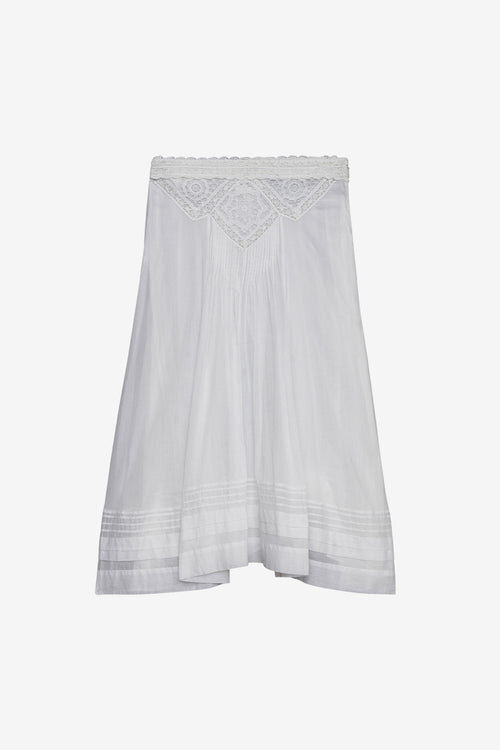 Garliana Long Cotton and Lace Skirt Garliana Long Cotton and Lace Skirt