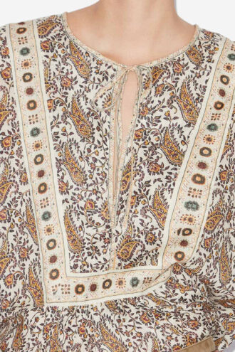 Gayle Printed Cotton Voile Blouse
