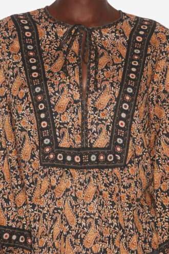 Gayle Printed Cotton Voile Blouse