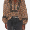 Gayle Printed Cotton Voile Blouse Gayle Printed Cotton Voile Blouse