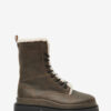 Ghiso Fur-Lined Leather Boots Ghiso Fur-Lined Leather Boots