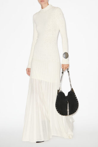 Gisole Long Fine Crepe Knit Dress