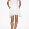 Giuliani Short Skirt in Plain-Colored Cotton Voile Giuliani Short Skirt in Plain-Colored Cotton Voile