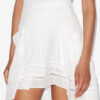 Giuliani Short Skirt in Plain-Colored Cotton Voile Giuliani Short Skirt in Plain-Colored Cotton Voile