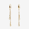 Gold-Finish Brass Pendant Earrings Gold-Finish Brass Pendant Earrings
