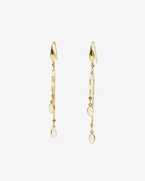 Gold-Finish Brass Pendant Earrings Gold-Finish Brass Pendant Earrings