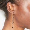 Gold-Finish Brass Pendant Earrings Gold-Finish Brass Pendant Earrings