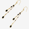 Gold-Finish Brass Pendant Earrings Gold-Finish Brass Pendant Earrings