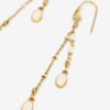 Gold-Finish Brass Pendant Earrings Gold-Finish Brass Pendant Earrings